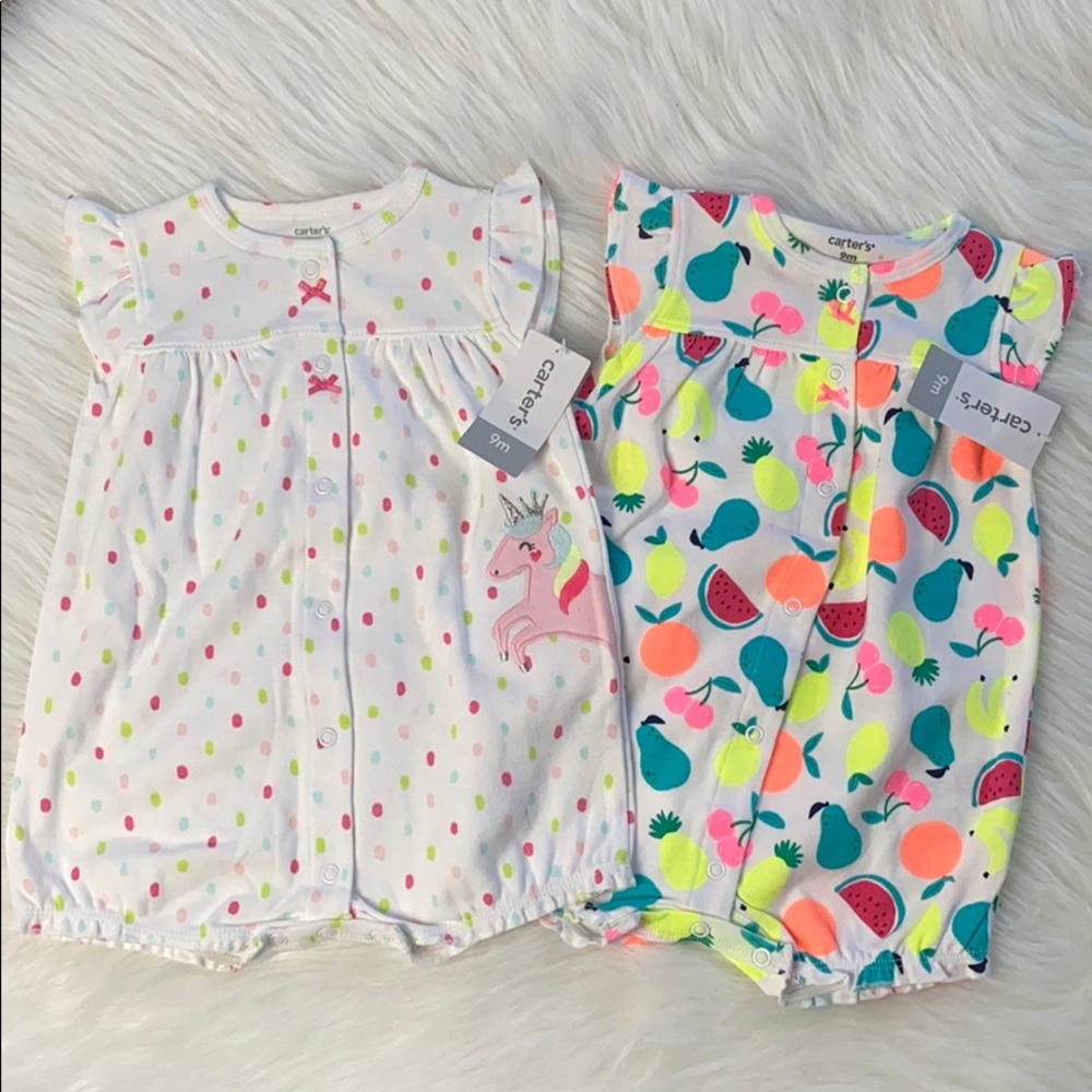 Carters Bundle of Rompers - 9m